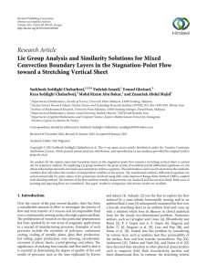 Research Article Lie Group Analysis and Similarity Solutions for Mixed