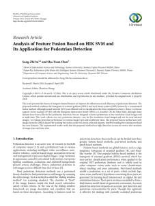 Research Article Analysis of Feature Fusion Based on HIK SVM and