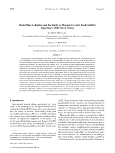 Model Bias Reduction and the Limits of Oceanic Decadal Predictability: 3688 F