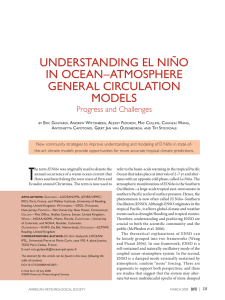 UNDERSTANDING EL NIÑO IN OCEAN–ATMOSPHERE GENERAL CIRCULATION MODELS