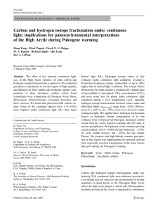 Carbon and hydrogen isotope fractionation under continuous
