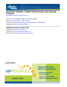 AirIceOcean Interaction: Turbulent Ocean Boundary Layer Exchange Processes