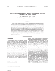 Two-Layer Rotating Exchange Flow between Two Deep Basins: Theory and