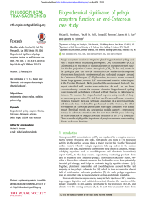 Biogeochemical significance of pelagic ecosystem function: an end-Cretaceous case study Research