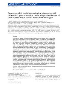 Parsing parallel evolution: ecological divergence and