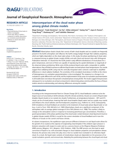 Intercomparison of the cloud water phase among global climate models