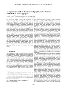 ﬂuence of graphite on the electrical conductivity of olivine aggregates