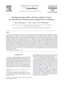 Interfacial energy eﬀects and the evolution of pore