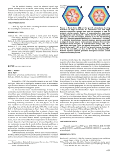 Thus the modeled chemistry, which has enhanced crystal edge