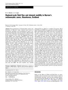 Regional-scale fluid flow and element mobility in Barrow’s