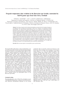 Prograde temperature–time evolution in the Barrovian type–locality constrained by