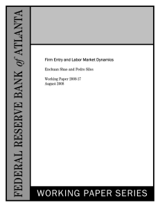 o FEDERAL RESERVE BANK f WORKING PAPER SERIES