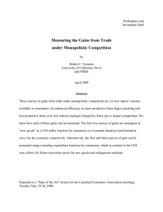 Measuring the Gains from Trade under Monopolistic Competition
