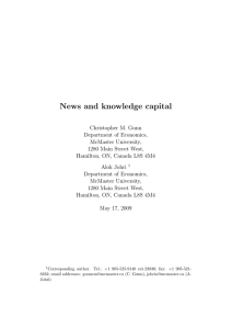 News and knowledge capital