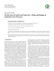 Research Article On the Laws of Total Local Times for