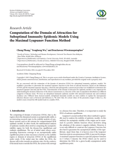 Research Article Computation of the Domain of Attraction for