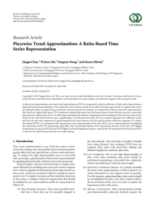 Research Article Piecewise Trend Approximation: A Ratio-Based Time Series Representation Jingpei Dan,