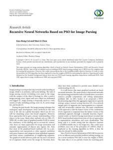 Research Article Recursive Neural Networks Based on PSO for Image Parsing