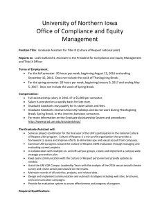 University of Northern Iowa Office of Compliance and Equity Management