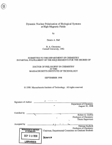 Dynamic  Nuclear  Polarization  of Biological  Systems by