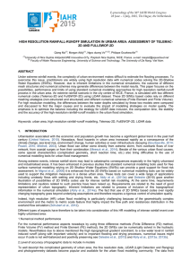 HIGH RESOLUTION RAINFALL-RUNOFF SIMULATION IN URBAN AREA: ASSESSMENT OF TELEMAC-