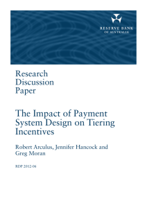 The Impact of Payment System Design on Tiering Incentives Research