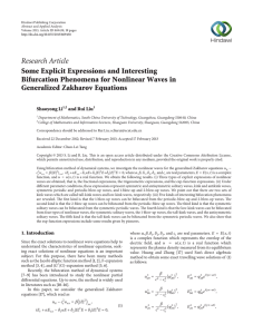 Research Article Some Explicit Expressions and Interesting Generalized Zakharov Equations