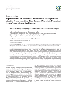 Research Article Implementation on Electronic Circuits and RTR Pragmatical