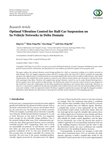 Research Article Optimal Vibration Control for Half-Car Suspension on Jing Lei,