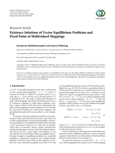 Research Article Existence Solutions of Vector Equilibrium Problems and
