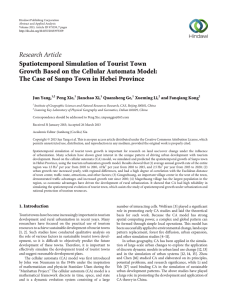 Research Article Spatiotemporal Simulation of Tourist Town