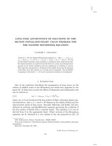 LONG-TIME ASYMPTOTICS OF SOLUTIONS OF THE SECOND INITIAL-BOUNDARY VALUE PROBLEM FOR