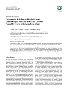 Research Article Exponential Stability and Periodicity of Fuzzy Delayed Reaction-Diffusion Cellular