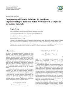Research Article Computation of Positive Solutions for Nonlinear on Infinite Intervals