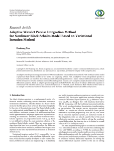 Research Article Adaptive Wavelet Precise Integration Method Iteration Method