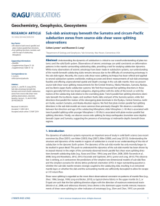 Sub-slab anisotropy beneath the Sumatra and circum-Pacific