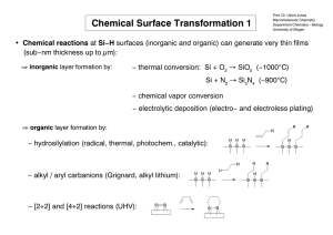 Chemical Surface Transformation 1