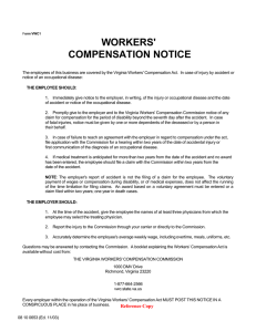 WORKERS' COMPENSATION NOTICE