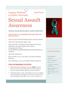 Sexual Assault Awareness  Campus Wellness
