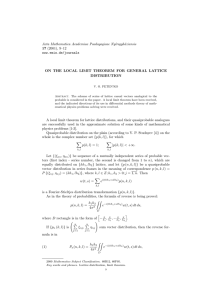 Acta Mathematica Academiae Paedagogicae Ny´ıregyh´ aziensis 17 (2001), 9–12 www.emis.de/journals