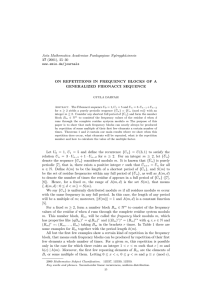 Acta Mathematica Academiae Paedagogicae Ny´ıregyh´ aziensis 17 (2001), 25–30 www.emis.de/journals