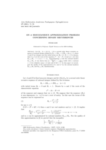 Acta Mathematica Academiae Paedagogicae Ny´ıregyh´ aziensis 17 (2001), 71–76 www.emis.de/journals