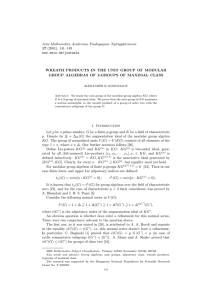 Acta Mathematica Academiae Paedagogicae Ny´ıregyh´ aziensis 17 (2001), 141–149 www.emis.de/journals