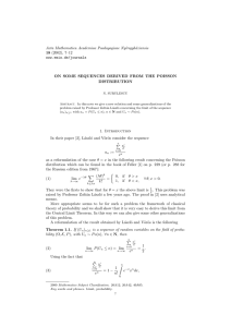 Acta Mathematica Academiae Paedagogicae Ny´ıregyh´ aziensis 18 (2002), 7–12 www.emis.de/journals