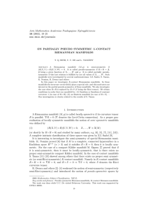 Acta Mathematica Academiae Paedagogicae Ny´ıregyh´ aziensis 18 (2002), 19–25 www.emis.de/journals