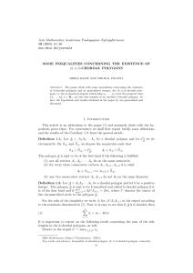Acta Mathematica Academiae Paedagogicae Ny´ıregyh´ aziensis 19 (2003), 61–69 www.emis.de/journals