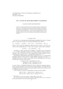 Acta Mathematica Academiae Paedagogicae Ny´ıregyh´ aziensis 19 (2003), 71–82 www.emis.de/journals