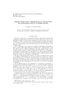 Acta Mathematica Academiae Paedagogicae Ny´ıregyh´aziensis 20 (2004), 83–91 www.emis.de/journals