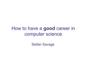 good computer science Stefan Savage