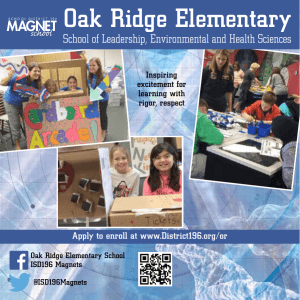 Oak Ridge Elementary School of Leadership, Environmental and Health Sciences Inspiring